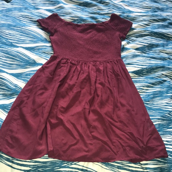 Mossimo Supply Co. Dresses & Skirts - off the shoulder maroon dress